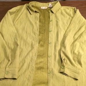 Studio Works polyester button down #204